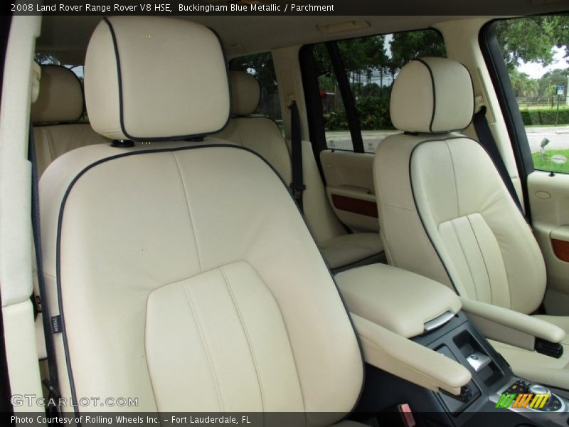 Buckingham Blue Metallic / Parchment 2008 Land Rover Range Rover V8 HSE