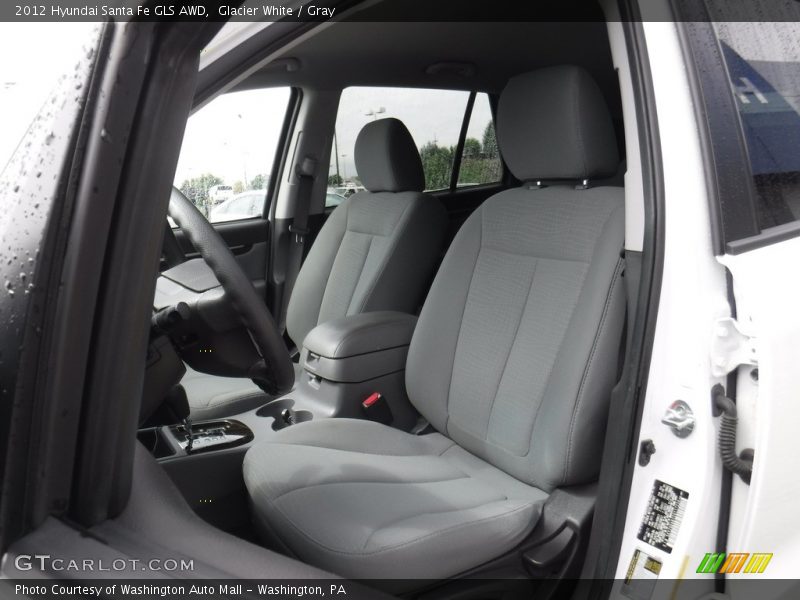 Glacier White / Gray 2012 Hyundai Santa Fe GLS AWD