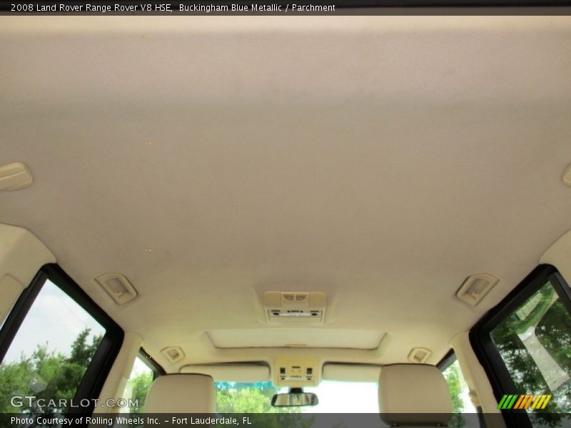 Buckingham Blue Metallic / Parchment 2008 Land Rover Range Rover V8 HSE