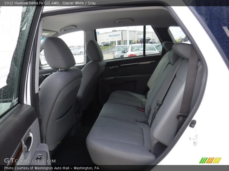 Glacier White / Gray 2012 Hyundai Santa Fe GLS AWD
