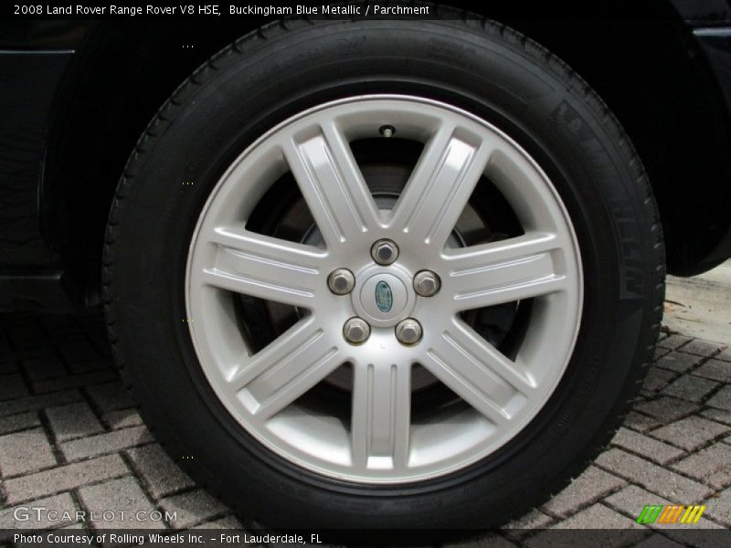 Buckingham Blue Metallic / Parchment 2008 Land Rover Range Rover V8 HSE