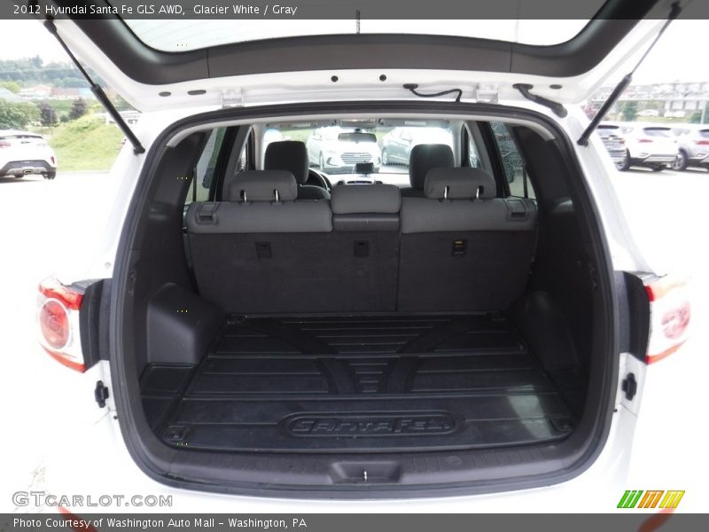 Glacier White / Gray 2012 Hyundai Santa Fe GLS AWD