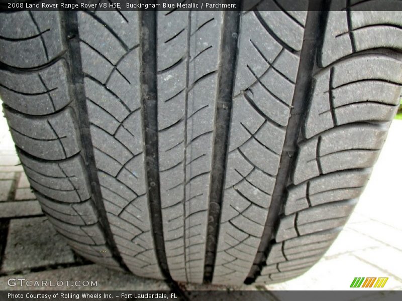 Buckingham Blue Metallic / Parchment 2008 Land Rover Range Rover V8 HSE