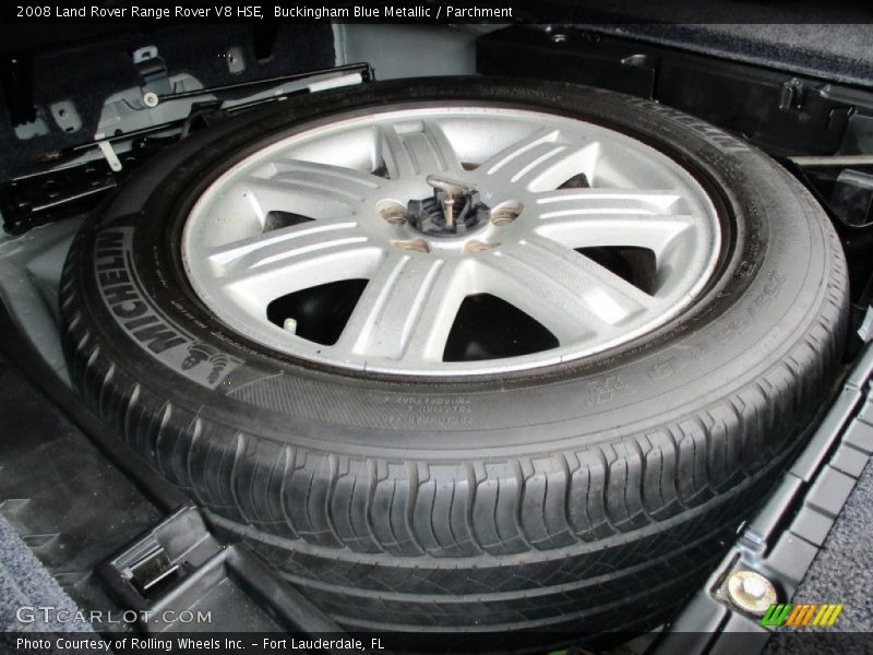 Buckingham Blue Metallic / Parchment 2008 Land Rover Range Rover V8 HSE