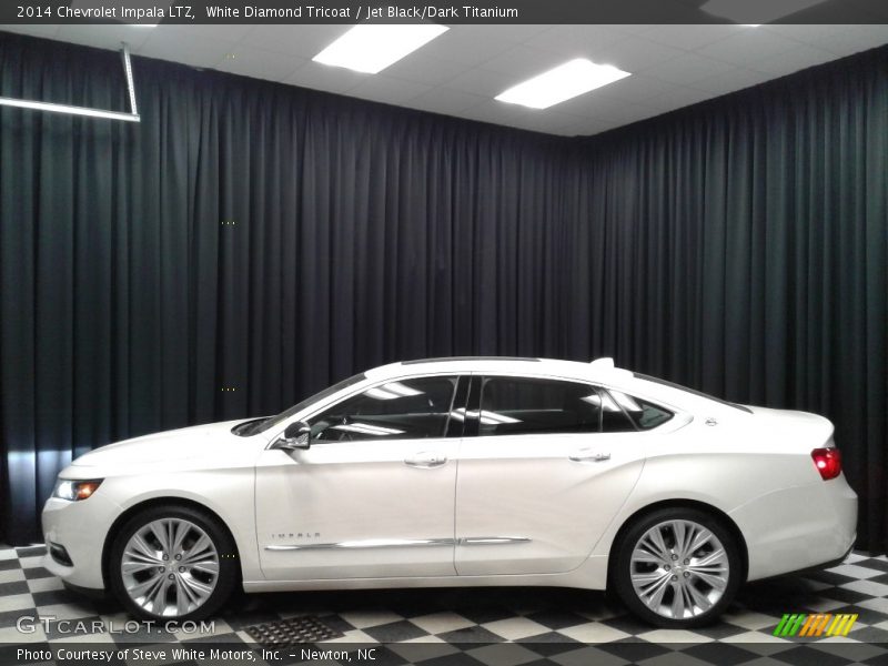 White Diamond Tricoat / Jet Black/Dark Titanium 2014 Chevrolet Impala LTZ