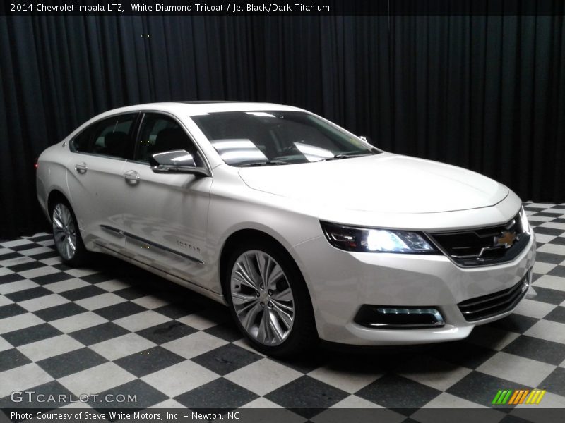White Diamond Tricoat / Jet Black/Dark Titanium 2014 Chevrolet Impala LTZ
