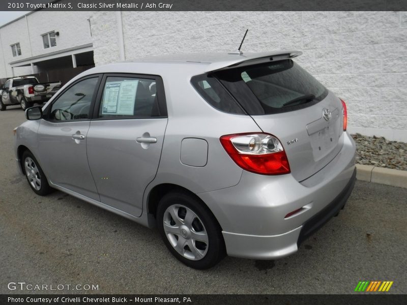 Classic Silver Metallic / Ash Gray 2010 Toyota Matrix S