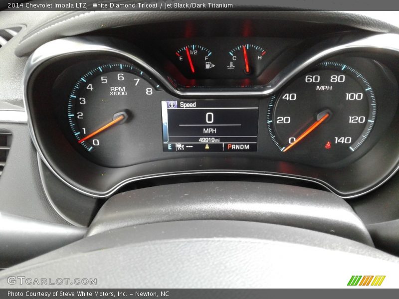 White Diamond Tricoat / Jet Black/Dark Titanium 2014 Chevrolet Impala LTZ