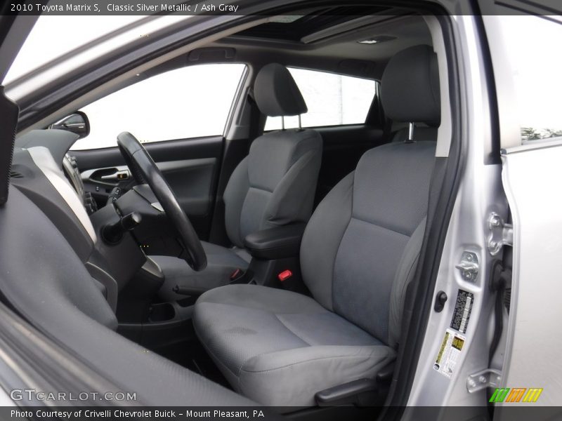 Classic Silver Metallic / Ash Gray 2010 Toyota Matrix S