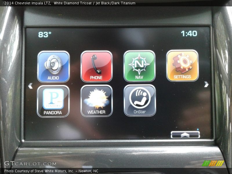 White Diamond Tricoat / Jet Black/Dark Titanium 2014 Chevrolet Impala LTZ