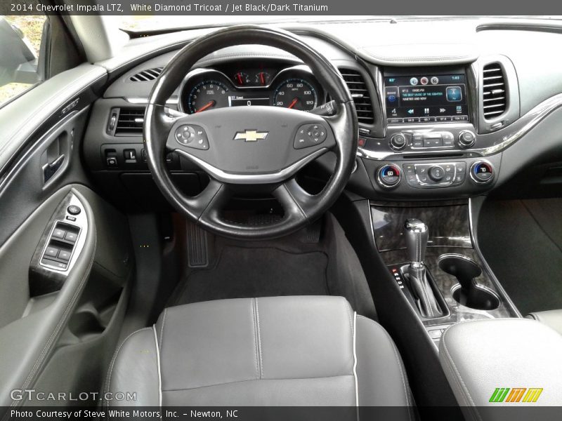 White Diamond Tricoat / Jet Black/Dark Titanium 2014 Chevrolet Impala LTZ