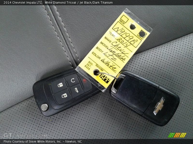 White Diamond Tricoat / Jet Black/Dark Titanium 2014 Chevrolet Impala LTZ