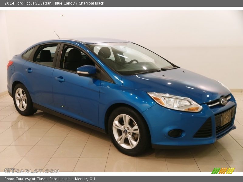 Blue Candy / Charcoal Black 2014 Ford Focus SE Sedan