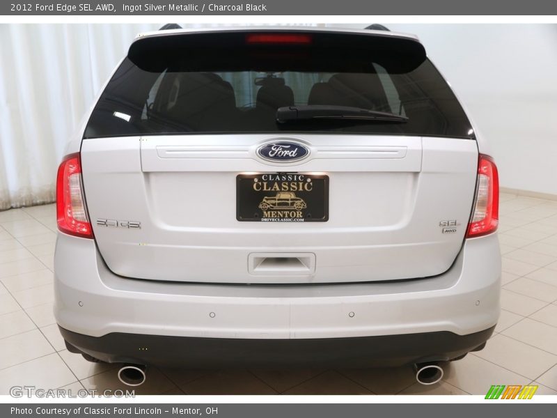 Ingot Silver Metallic / Charcoal Black 2012 Ford Edge SEL AWD