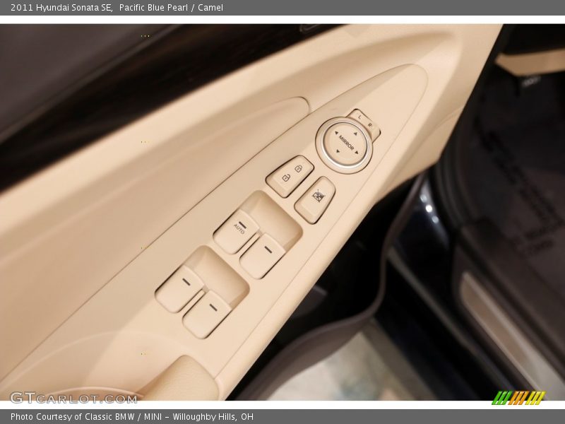 Pacific Blue Pearl / Camel 2011 Hyundai Sonata SE