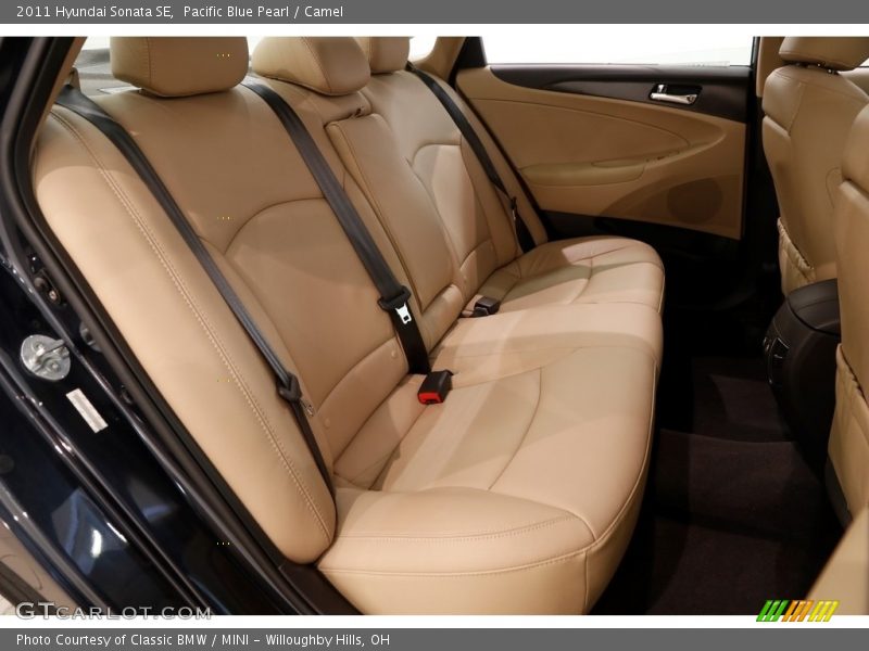 Pacific Blue Pearl / Camel 2011 Hyundai Sonata SE