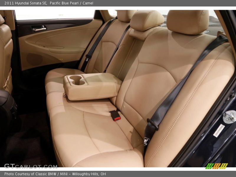 Pacific Blue Pearl / Camel 2011 Hyundai Sonata SE
