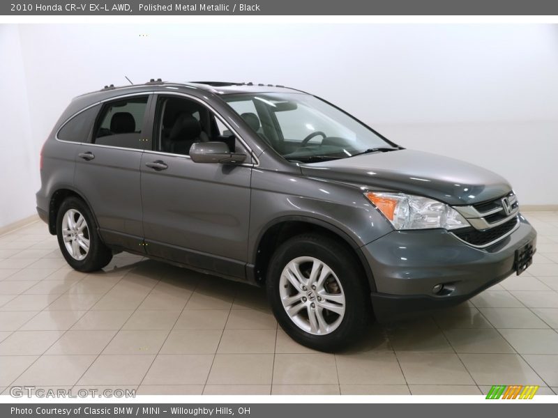 Polished Metal Metallic / Black 2010 Honda CR-V EX-L AWD