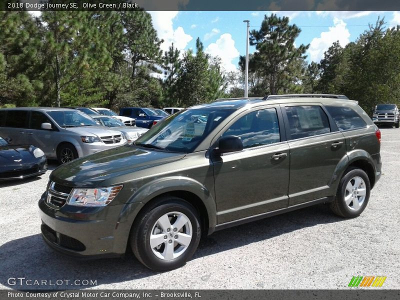 Olive Green / Black 2018 Dodge Journey SE