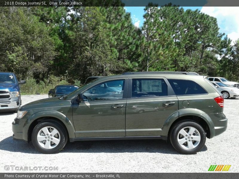 Olive Green / Black 2018 Dodge Journey SE