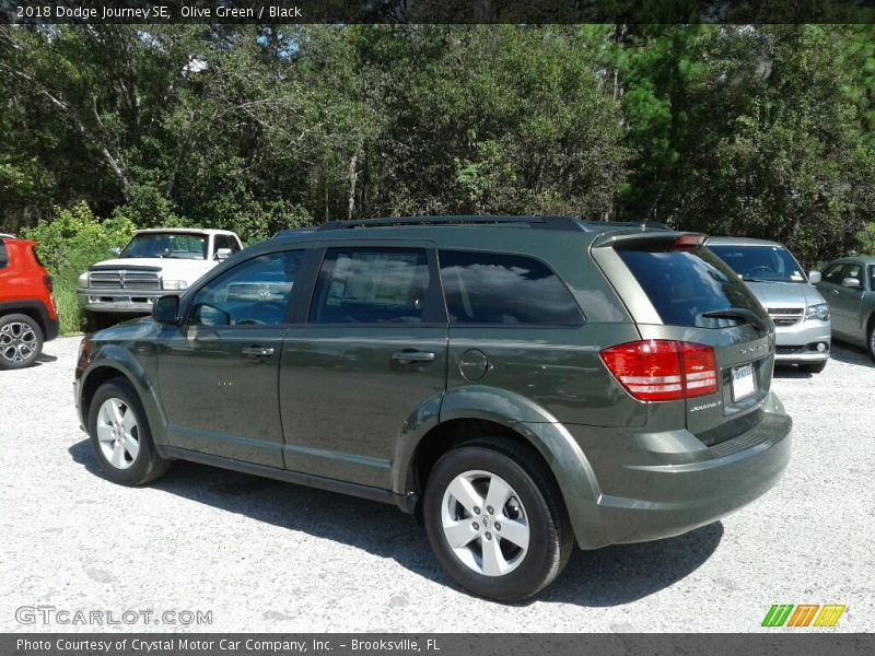 Olive Green / Black 2018 Dodge Journey SE