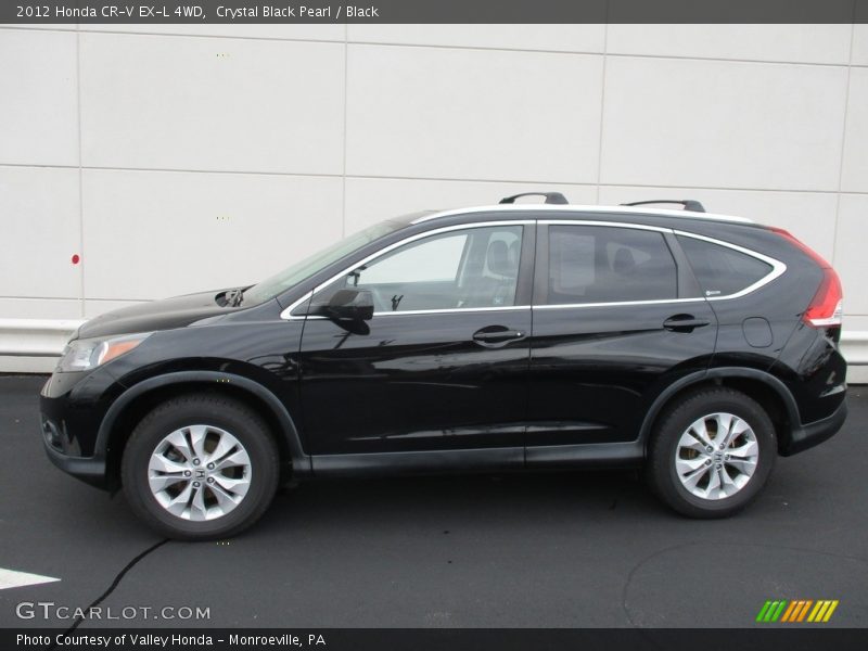 Crystal Black Pearl / Black 2012 Honda CR-V EX-L 4WD