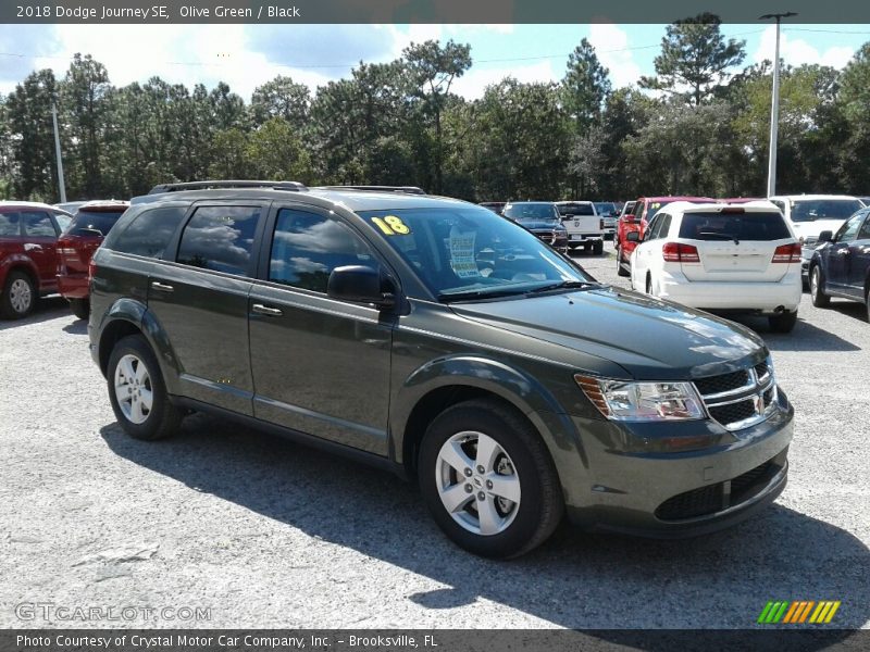 Olive Green / Black 2018 Dodge Journey SE