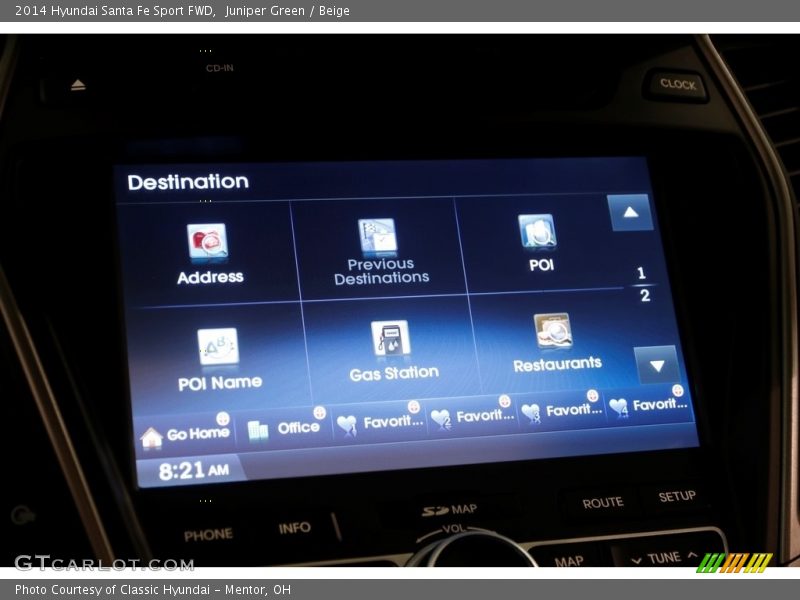 Juniper Green / Beige 2014 Hyundai Santa Fe Sport FWD