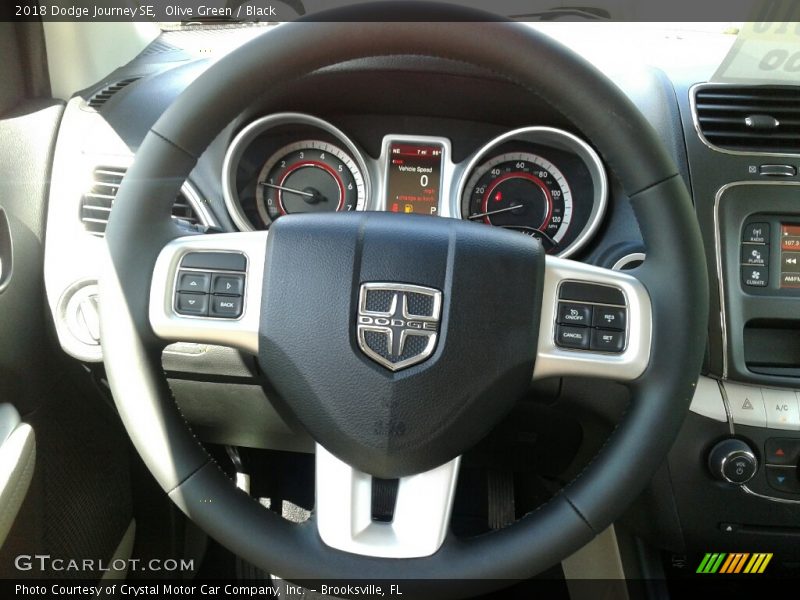 Olive Green / Black 2018 Dodge Journey SE