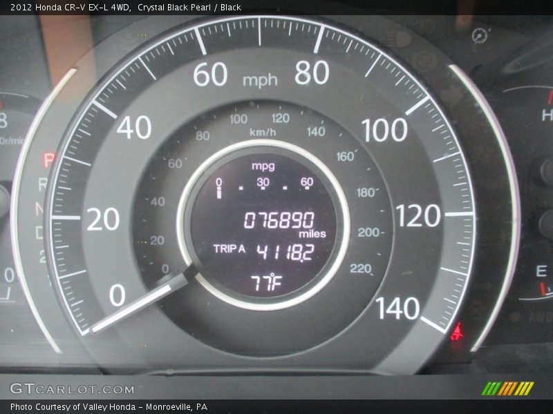 Crystal Black Pearl / Black 2012 Honda CR-V EX-L 4WD