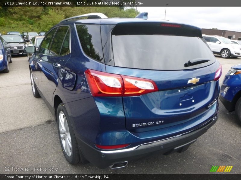 Pacific Blue Metallic / Medium Ash Gray 2019 Chevrolet Equinox Premier AWD