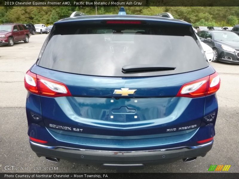 Pacific Blue Metallic / Medium Ash Gray 2019 Chevrolet Equinox Premier AWD