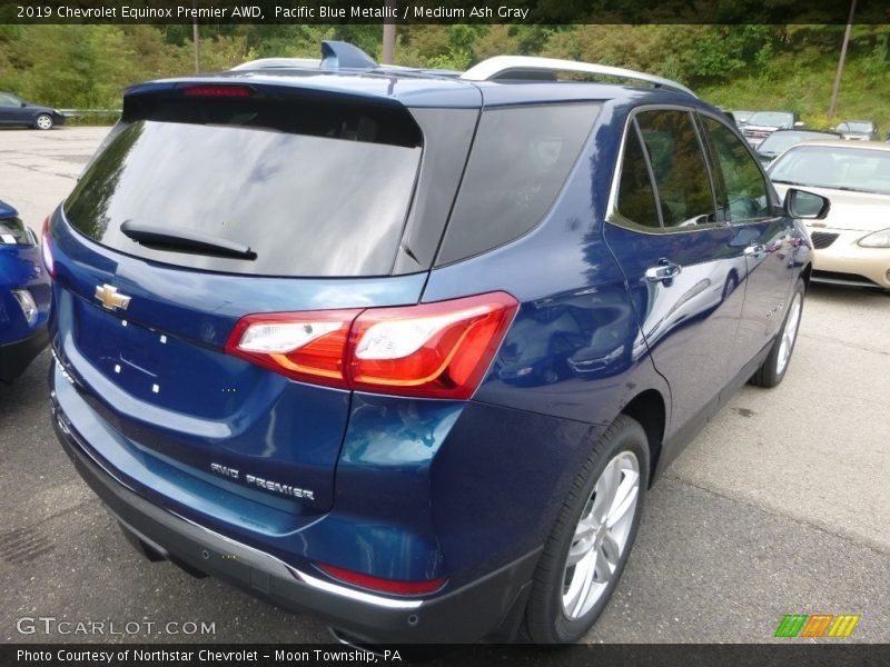 Pacific Blue Metallic / Medium Ash Gray 2019 Chevrolet Equinox Premier AWD