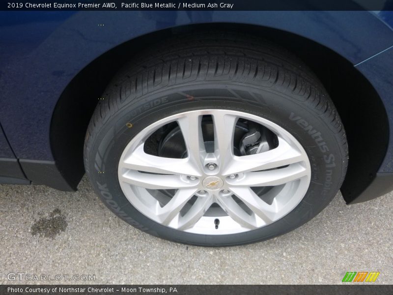 Pacific Blue Metallic / Medium Ash Gray 2019 Chevrolet Equinox Premier AWD