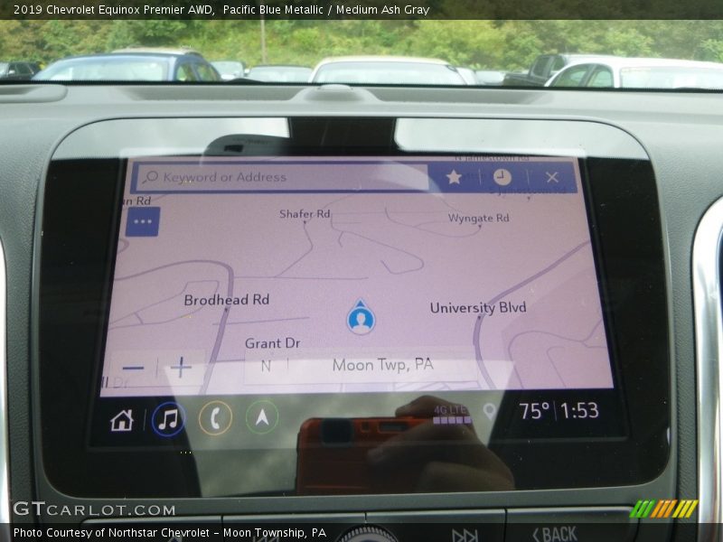 Pacific Blue Metallic / Medium Ash Gray 2019 Chevrolet Equinox Premier AWD