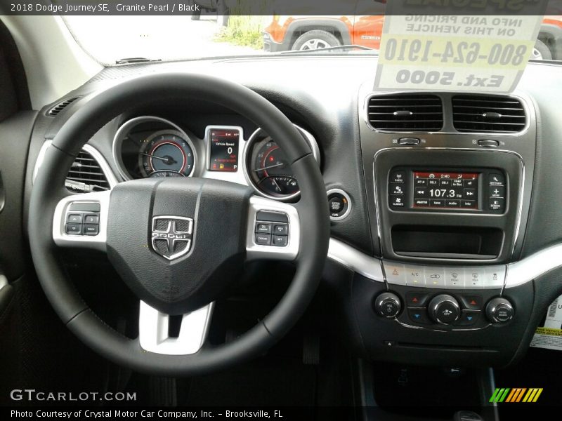 Granite Pearl / Black 2018 Dodge Journey SE