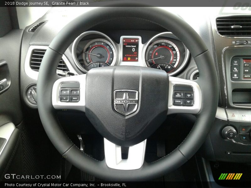 Granite Pearl / Black 2018 Dodge Journey SE
