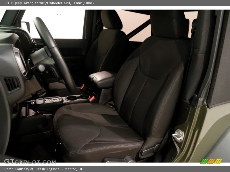 Tank / Black 2016 Jeep Wrangler Willys Wheeler 4x4