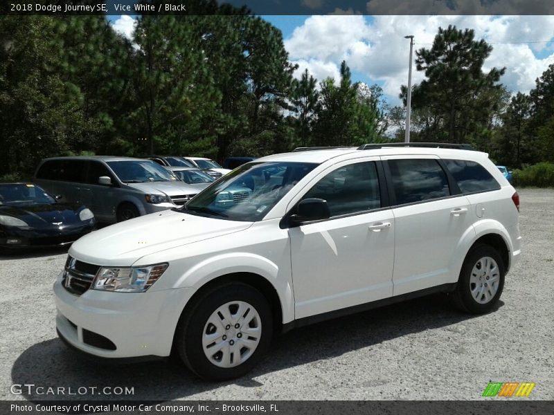 Vice White / Black 2018 Dodge Journey SE