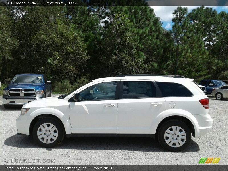 Vice White / Black 2018 Dodge Journey SE