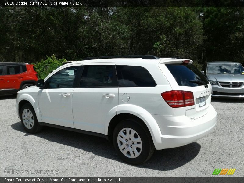 Vice White / Black 2018 Dodge Journey SE