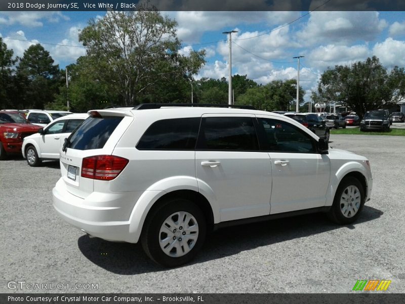 Vice White / Black 2018 Dodge Journey SE