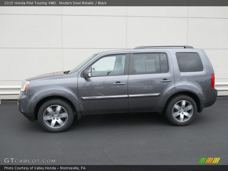 Modern Steel Metallic / Black 2015 Honda Pilot Touring 4WD