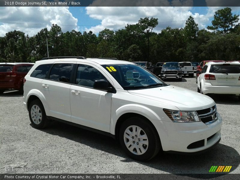 Vice White / Black 2018 Dodge Journey SE