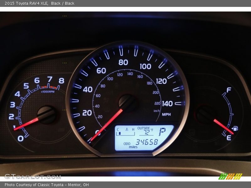 Black / Black 2015 Toyota RAV4 XLE