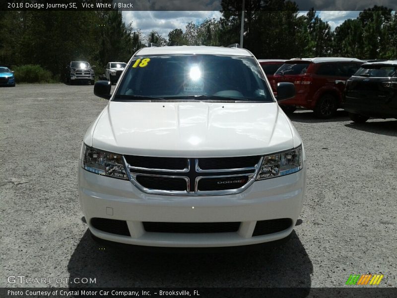 Vice White / Black 2018 Dodge Journey SE