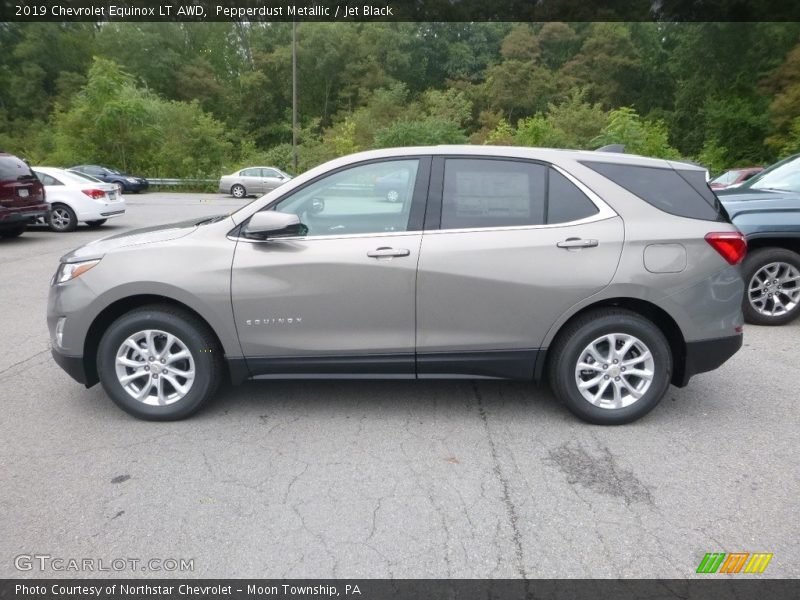 Pepperdust Metallic / Jet Black 2019 Chevrolet Equinox LT AWD