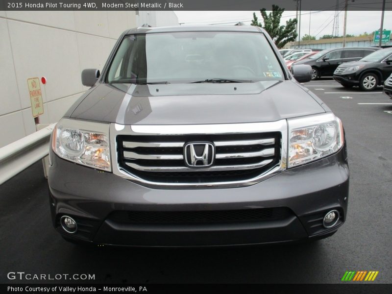 Modern Steel Metallic / Black 2015 Honda Pilot Touring 4WD