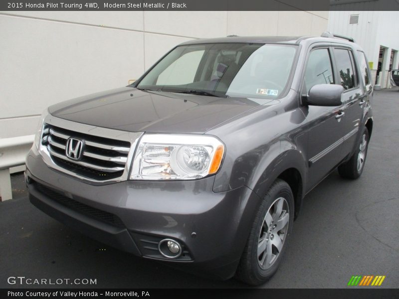 Modern Steel Metallic / Black 2015 Honda Pilot Touring 4WD
