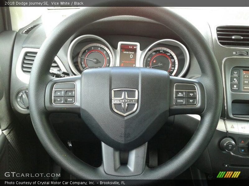 Vice White / Black 2018 Dodge Journey SE